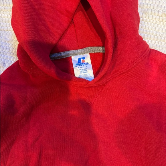 Russell Athletic Classic Red Kids Hoodie - Picture 4 of 4